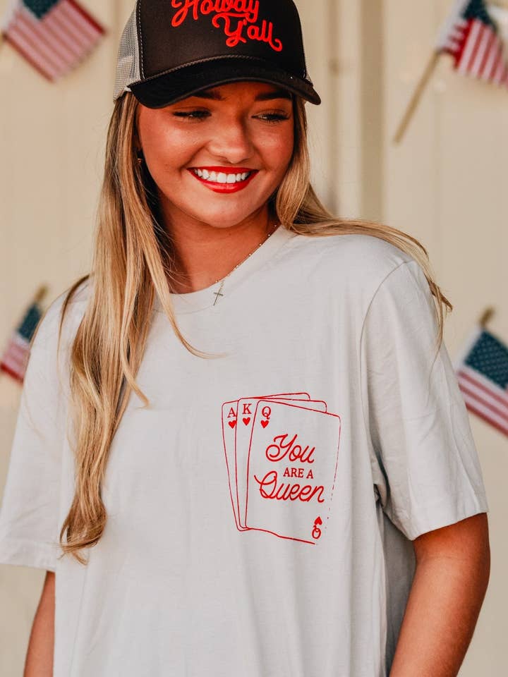 Queen of Hearts Tee for wholesale by Southern Bliss Co.