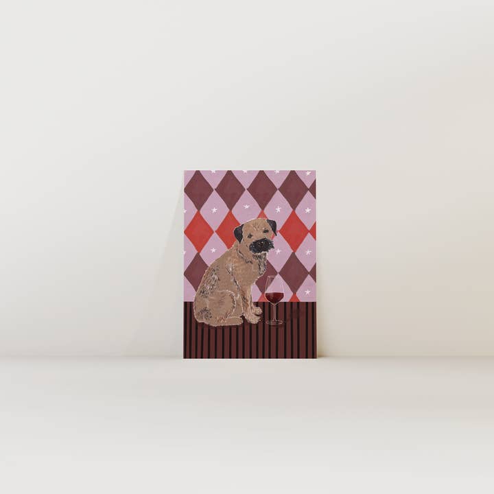 Border Terrier Print for wholesale by Illustrated by Weezy
