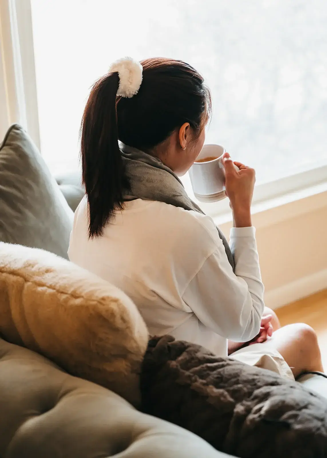 Giften Market - Wholesale Hot/Cold Compress - Cozy Fleece Neck Wrap - Gray - Heat Therapy Pack - Get Well2