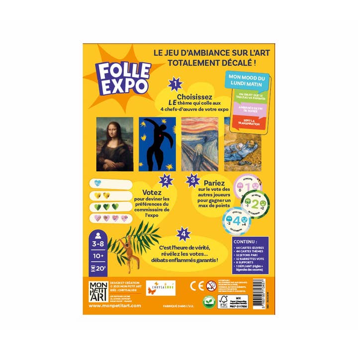 Mon Petit Art – wholesale Card game – Folle Expo2