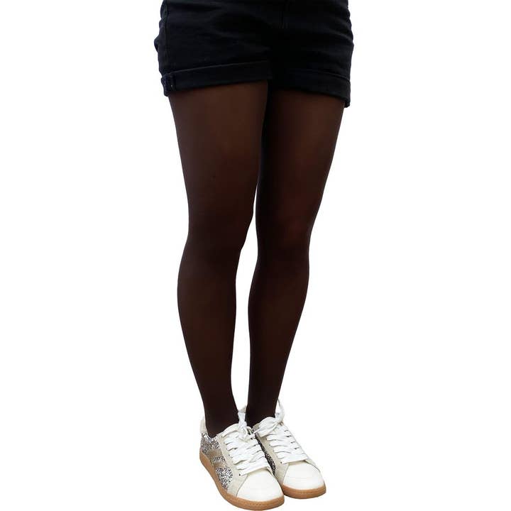 Malka Chic - Wholesale Tights - Women's - Brown Opaque Tights for All Women