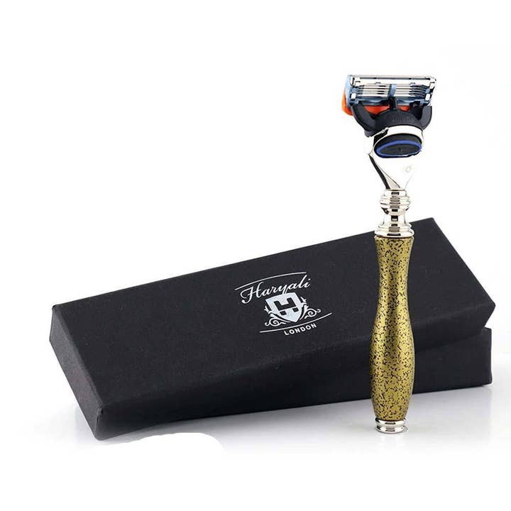 Haryali London - Wholesale Razor - Men's - Haryali's Antique 5 Edge Shaving Razor - Gold