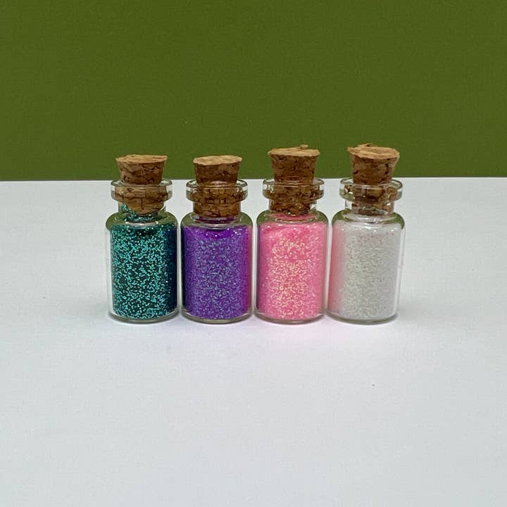 Fairy Garden Glitter Dust Bottles - Princess Color Set for wholesale by Mystical Woodlands