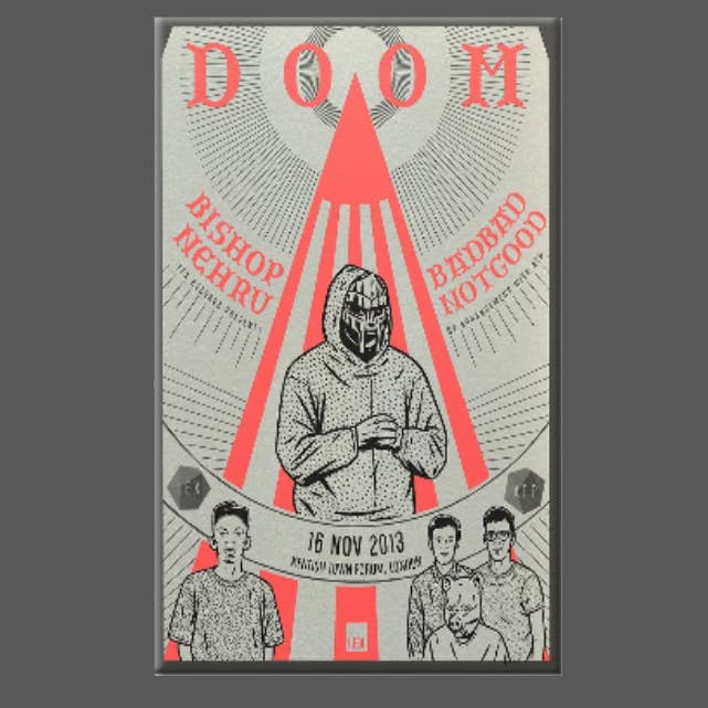 Ba Ba Buttons - Wholesale Magnet - MF DOOM, Magnet, Button, Mirror, Fridge Magnet, TOUR POSTER0