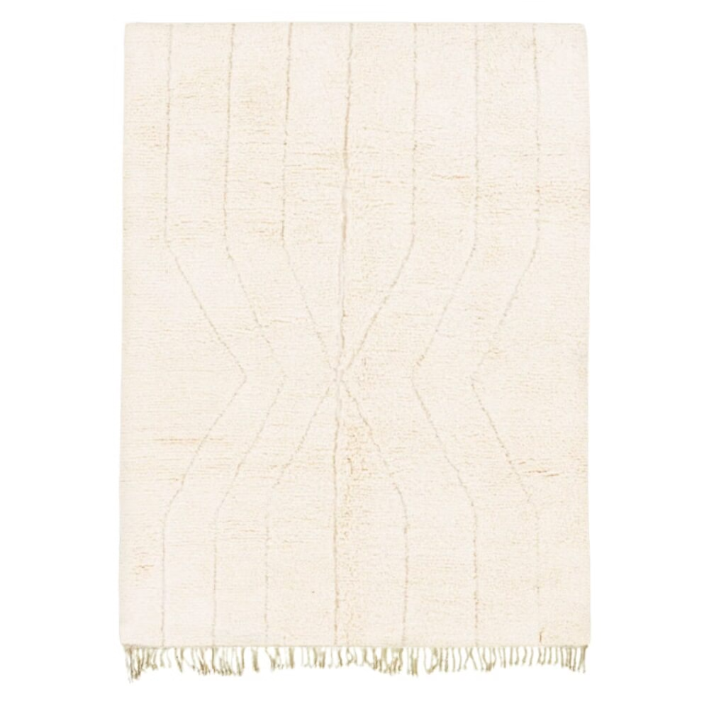 High crafty – wholesale Area rug – Handmade Boho Moroccan Rug – Natural Ivory with Textured Geo4