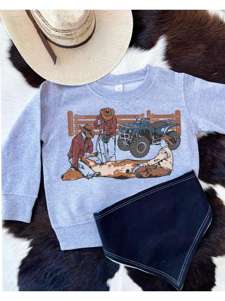 Grey The branding swetahirt for wholesale on Faire