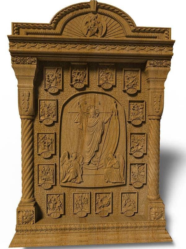 Resurrezione di Cristo con 14 Stazioni Statua Religiosa per la vendita all'ingrosso da parte di KozakWorkshop