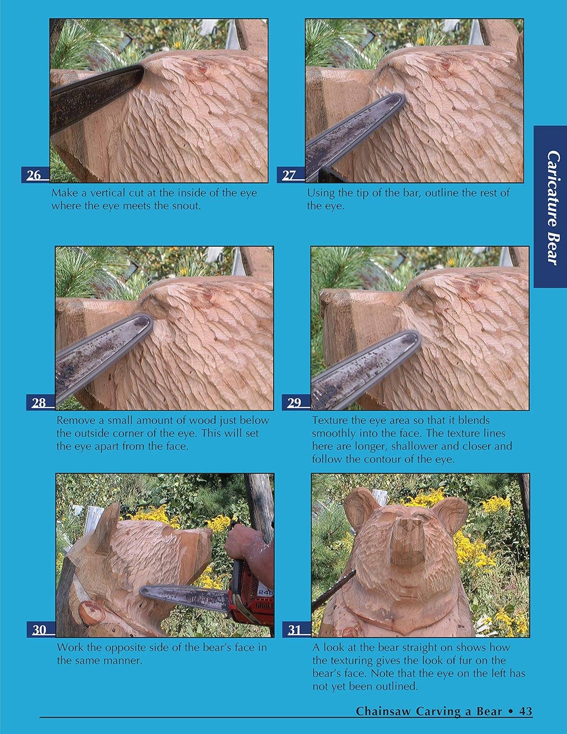 Fox Chapel Publishing - Wholesale Crafts, Hobbies & DIY - Chainsaw Carving a Bear - A Complete Step-By-Step Guide Book5