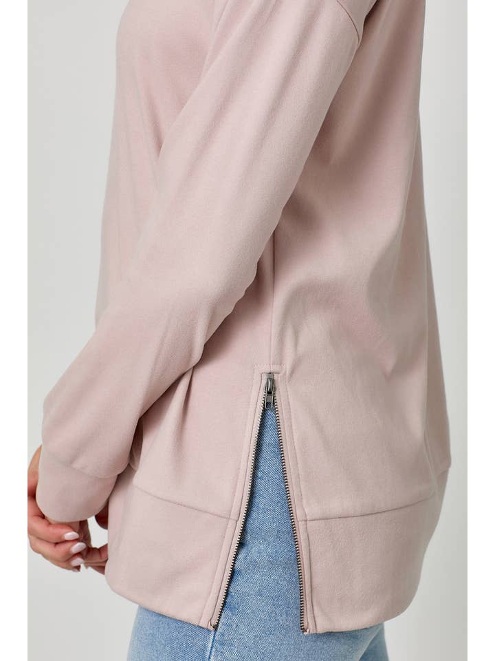Mystree - Wholesale Sweatshirt - Women's - 57631 Brushed Knit Turtleneck Sweatshirt