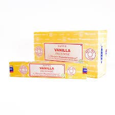 Vanilla Satya Incense Sticks YOGA SERIES Hand Rolled for wholesale by Magnifique Hearts