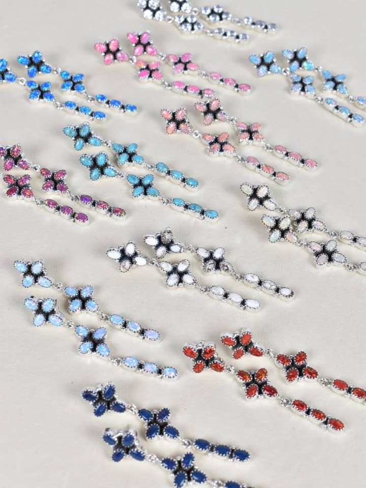 STERLING SILVER DANGLE KITE TALE EARRINGS for wholesale by Krush Kandy