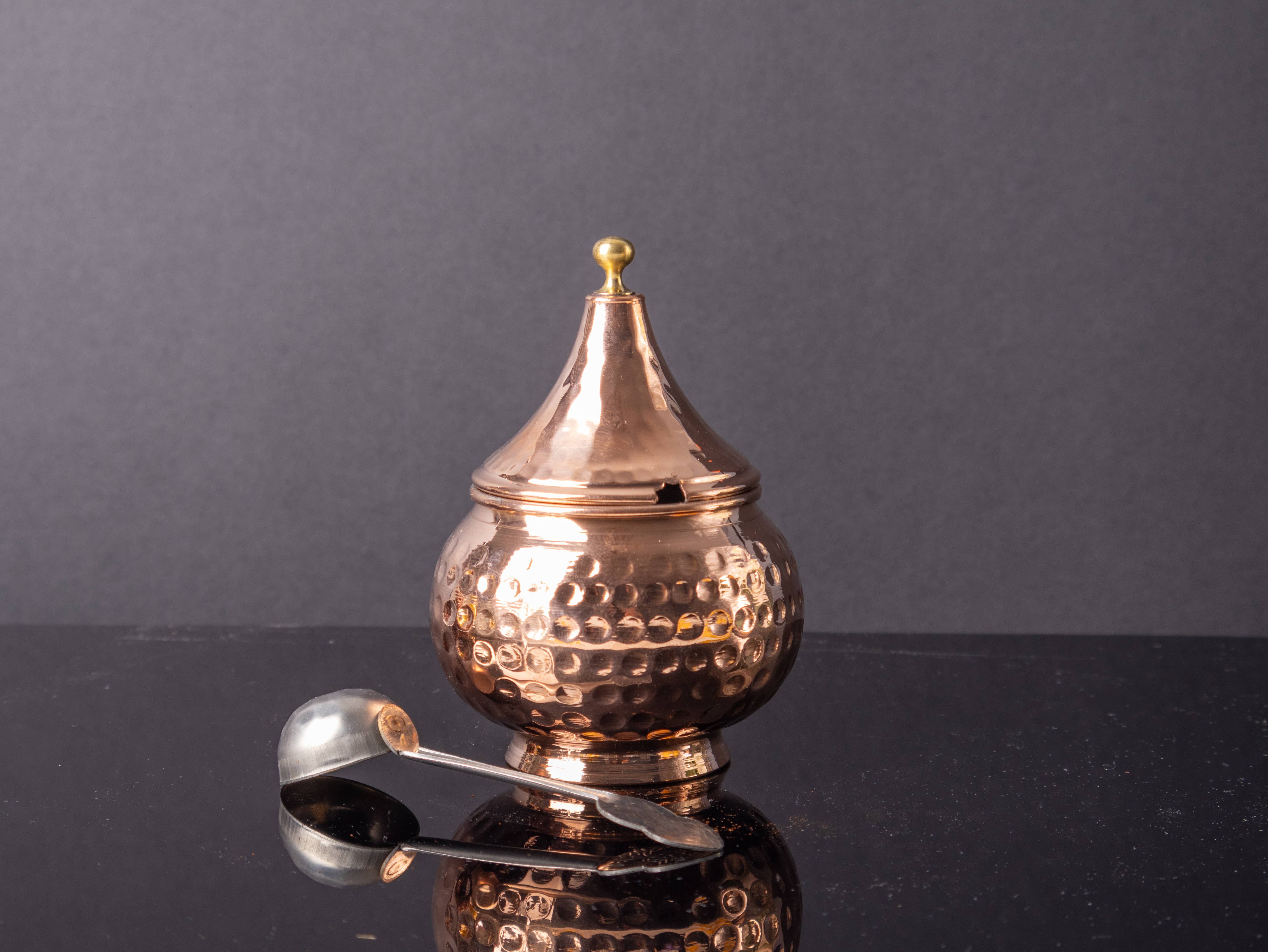 Kayrana – wholesale Spice rack – Hand Forged Copper Spoon Dome Spice Rack