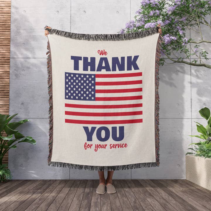 3dRose - Wholesale Throw Blanket - 3dRose, We Thank You For Your Service - Veteran, Blanket2