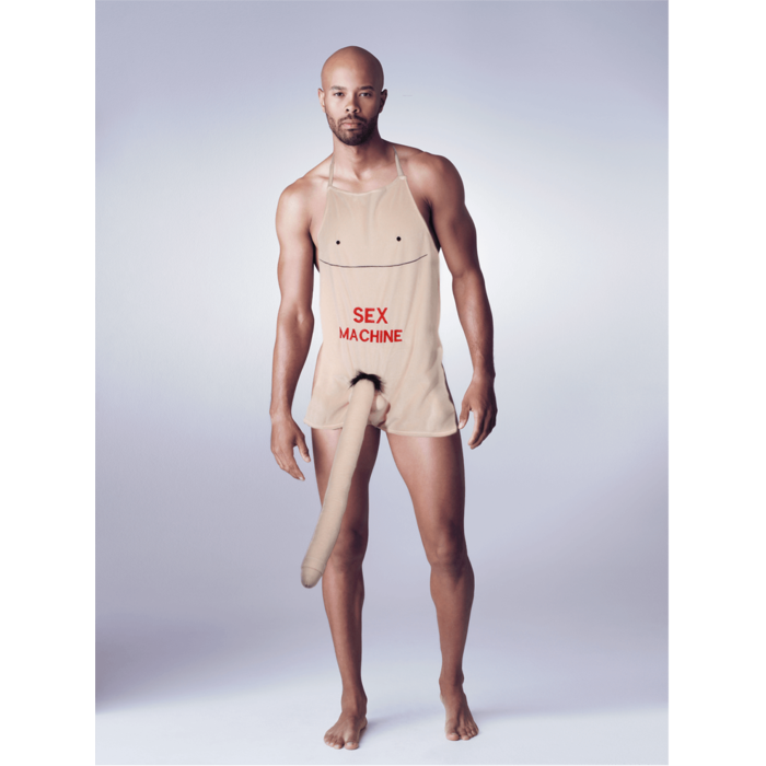 Kinky Pleasure - Vendita all'ingrosso Grembiuli - Kinky Pleasure - OB094 - Grembiule Mega Pene - MACCHINA DEL SESSO - Beige0