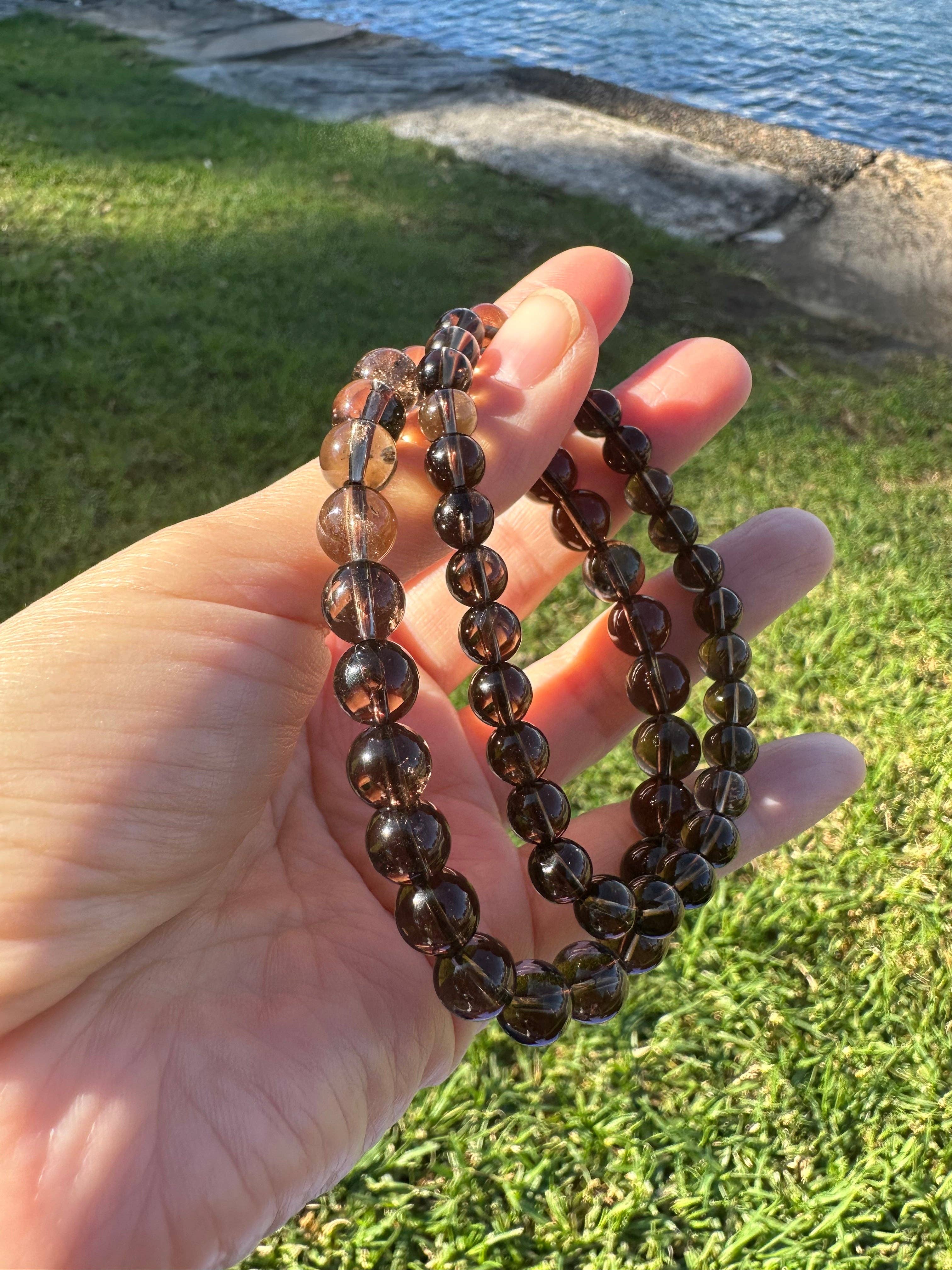 Moon Rituals - Wholesale Beaded Bracelet - Smoky Quartz Bracelet for Grounding & Solar Plexus Chakra Healing, Christmas Crystal Gift3