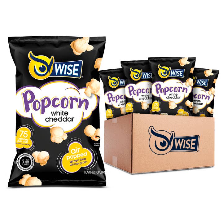 White Cheddar Popcorn for wholesale by Wise Foods
