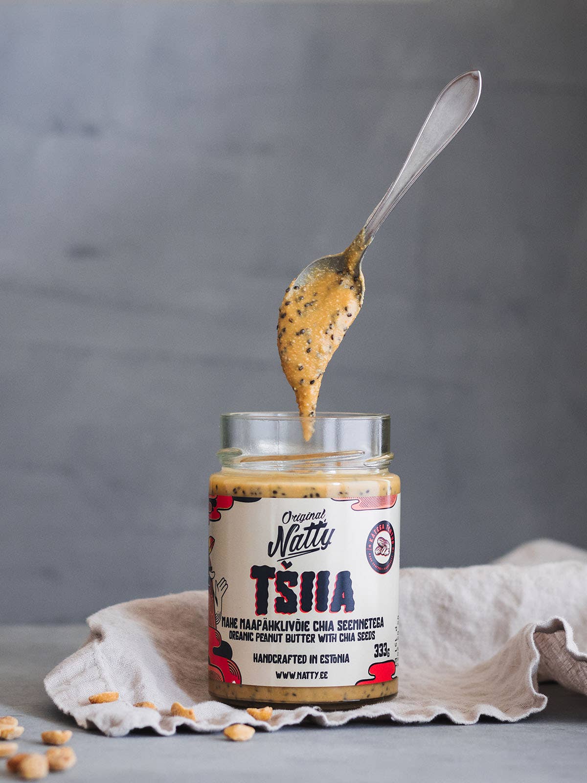 Natty Nut Butters - Wholesale Nut Butter - Tšiia – Organic Peanut Butter With Chia Seeds And Sea1