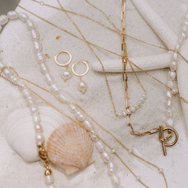 Mauve Jewelry Co. – Großhandel Ohrhänger – Bondi Perlenohrringe2