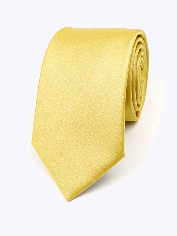 Cravate à Paillettes Doré n°2 Homme en Polyester «Armand» pour la vente par Unipap's