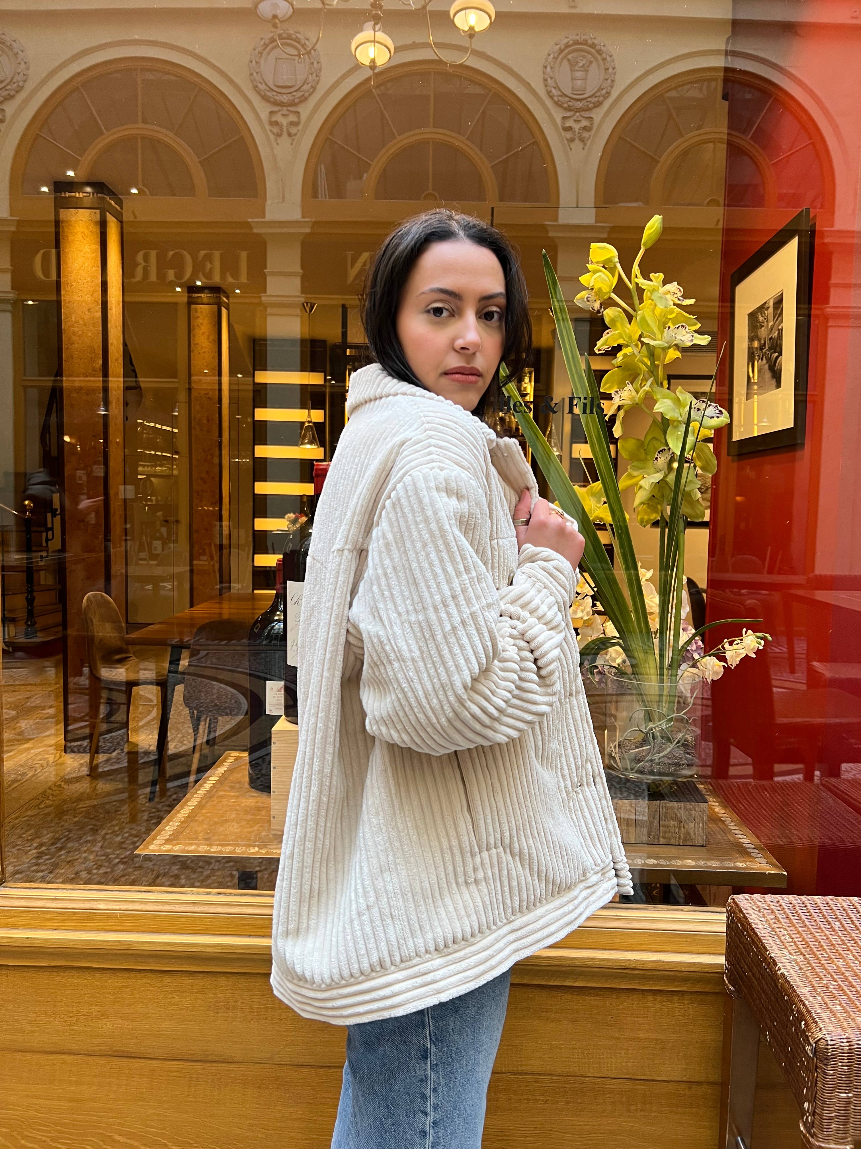 KZELL PARIS – Blusão - Mulher por atacado – Jaqueta de veludo cotelê feminina6