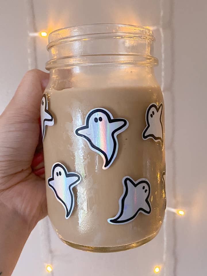 Holographic Ghost Mug for wholesale by Painted Peaches Co