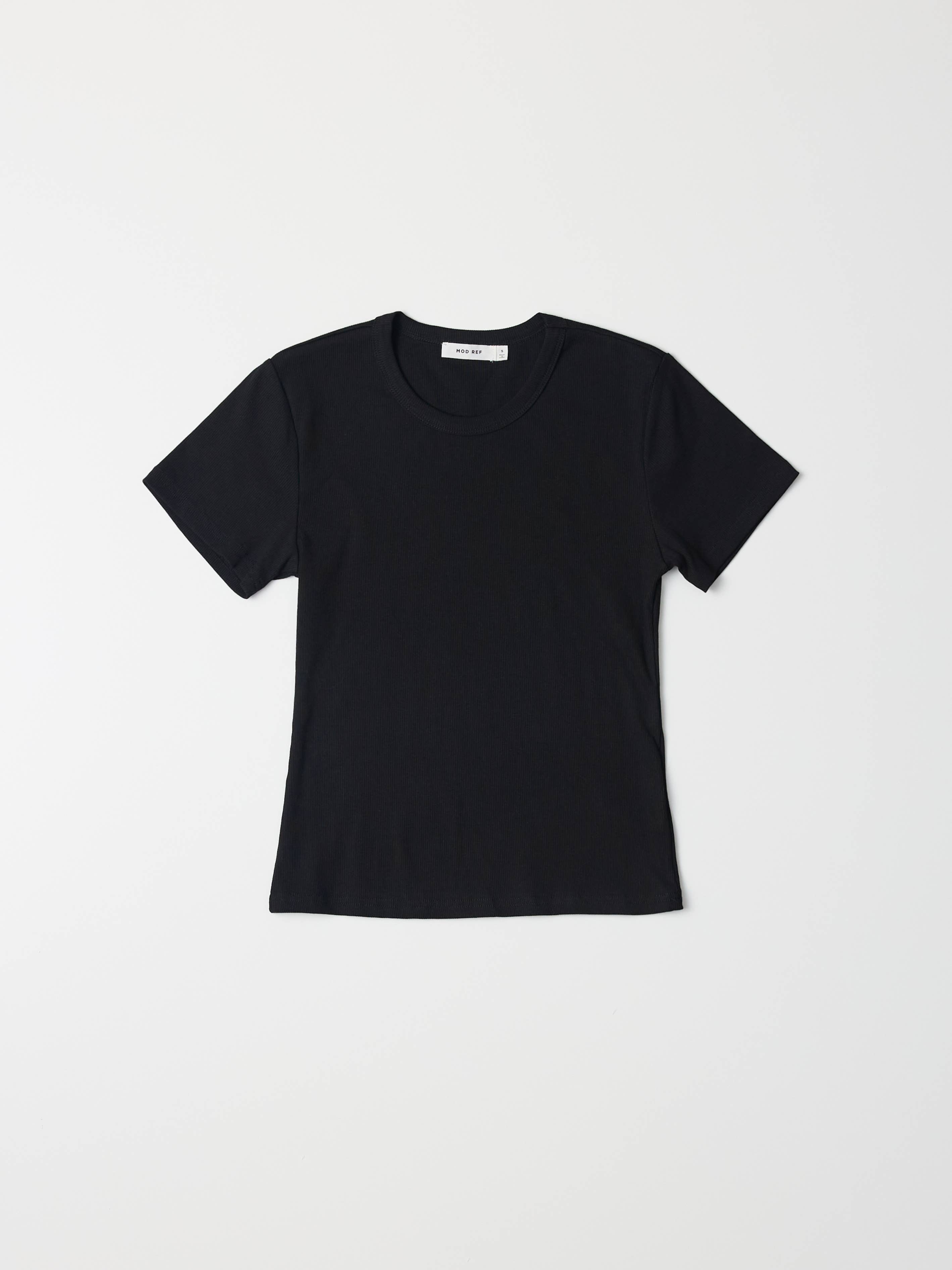 MOD REF - Wholesale T-Shirt - Women's - The Miller Top | Ribbed Short-Sleeve T-Shirt24