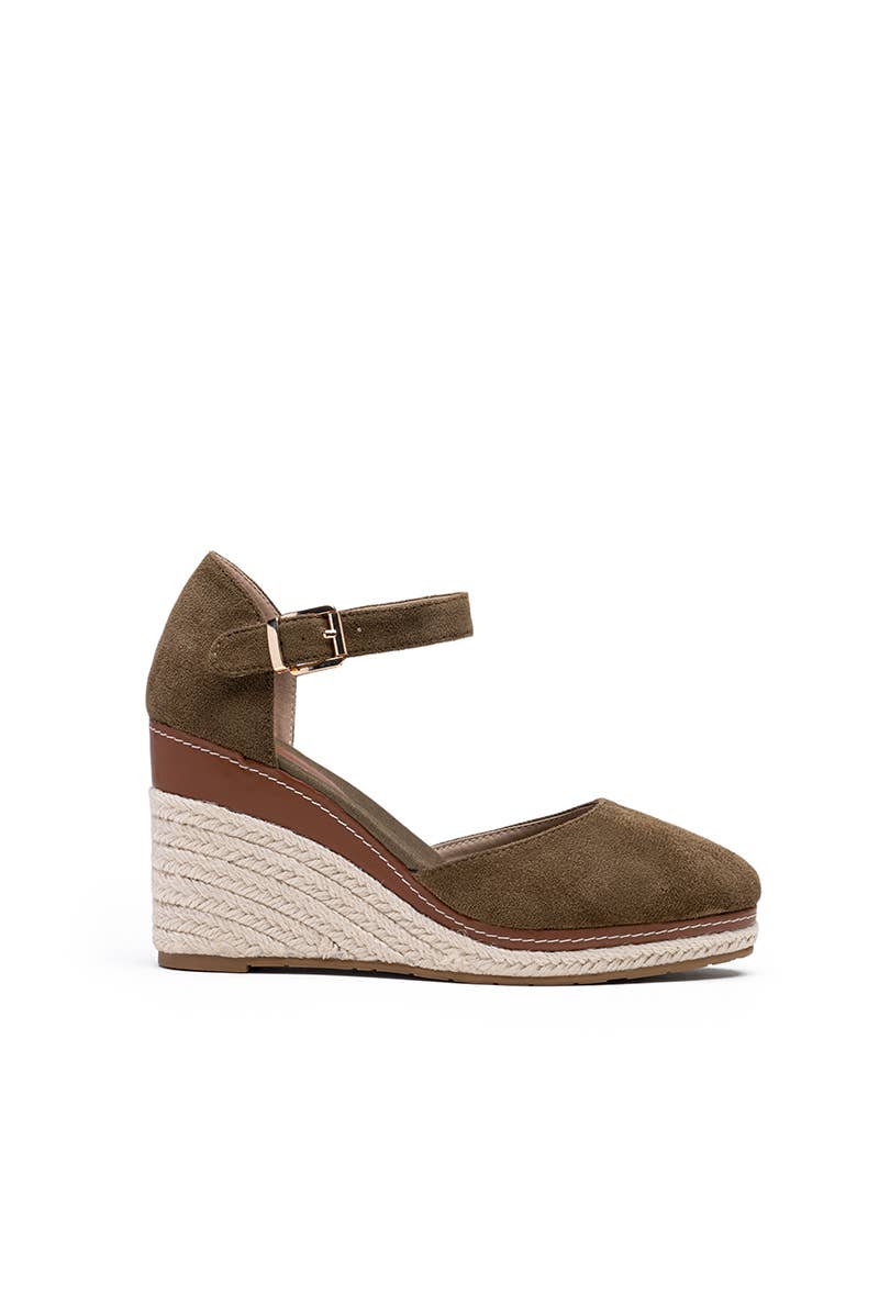 LADY GLORY - Wholesale Wedges - Women's - Wedge espadrille sandals in suede14