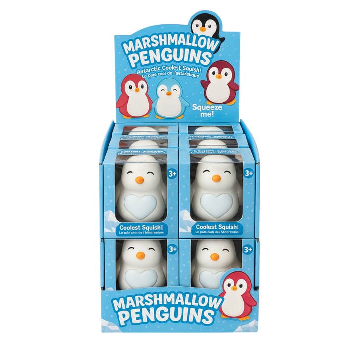 Manchots en guimauve - Couleurs assorties pour la vente par Handee Products (HPC)