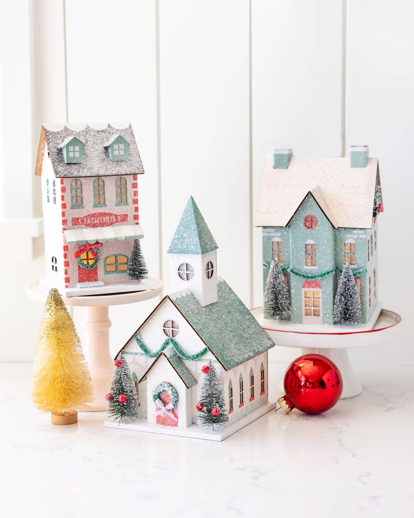 My Mind’s Eye - Wholesale Christmas Decoration - VIL1052 - Village Christmas Paper House Decoration2