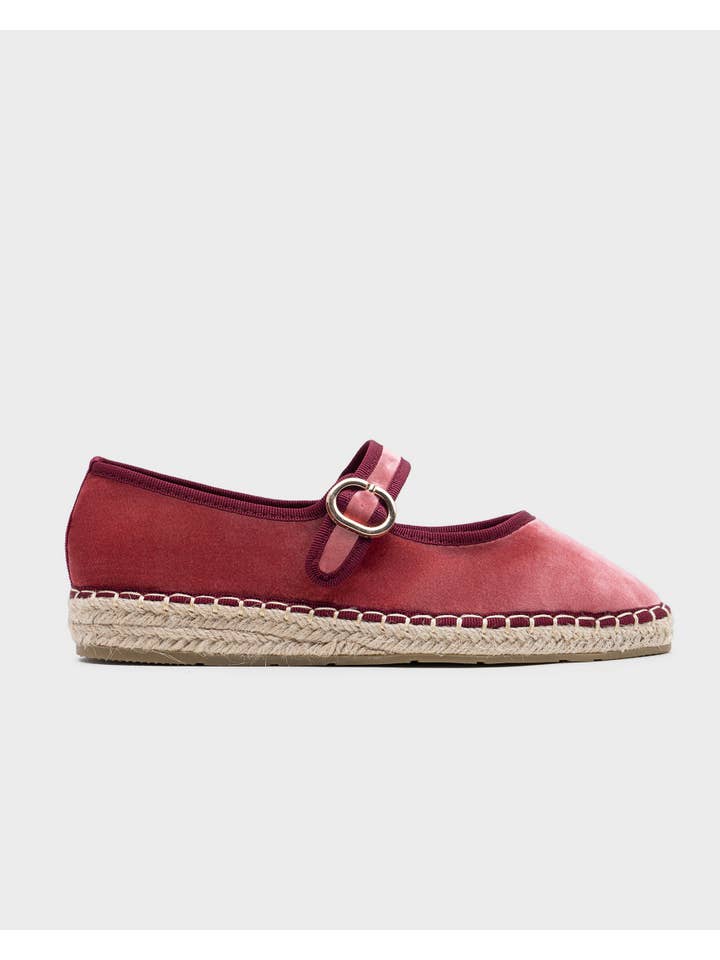 CEREZA - Wholesale Flats - Women's - Velvet Mary Jane Espadrille