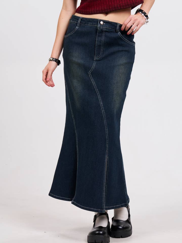 Pretty Damage - Wholesale Skirt - Women's - Down With Denim Skirt2