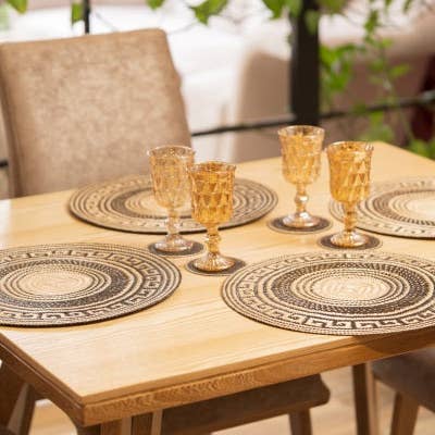 Black Medusa Placemat for wholesale by Maisie Grace Designs