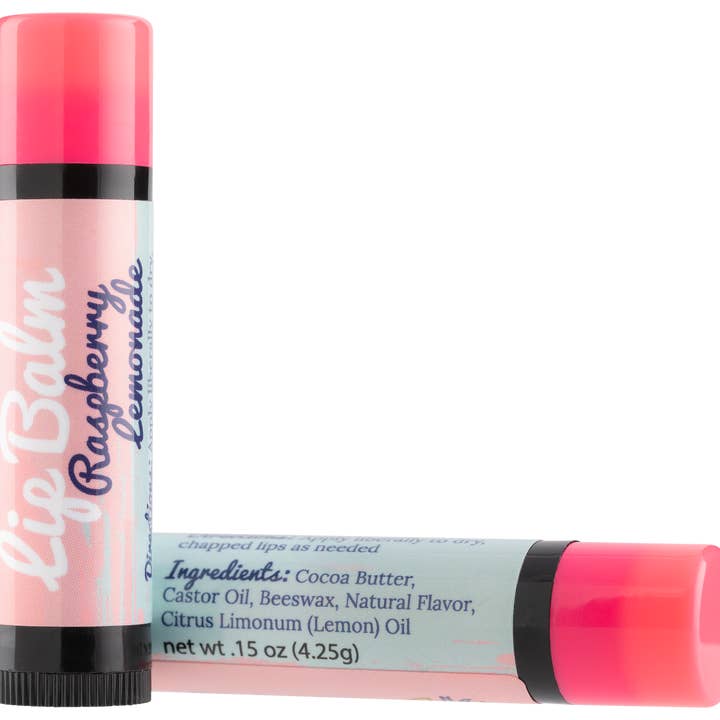 Raspberry Lemonade Lip Balm for wholesale by ANA Soaps