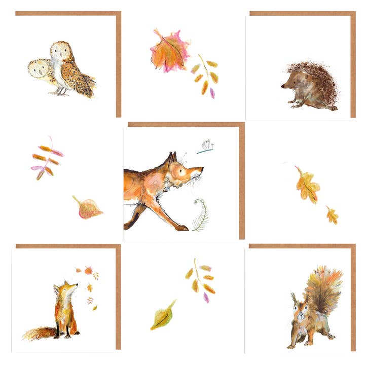 Woodland Animals Card Bundle for wholesale by Catherine Rayner Trading Ltd
