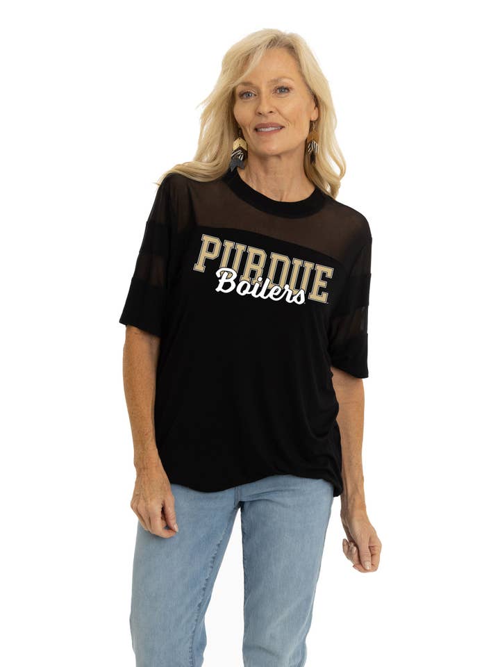 Flying Colors Apparel - Wholesale T-Shirt - Women's - Purdue Boilermakers Avery Jersey1
