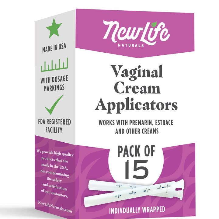NewLife Naturals - Wholesale Intimate Cleanser/Wipe - Disposable Vaginal Cream Applicators With Dosage Markings fo