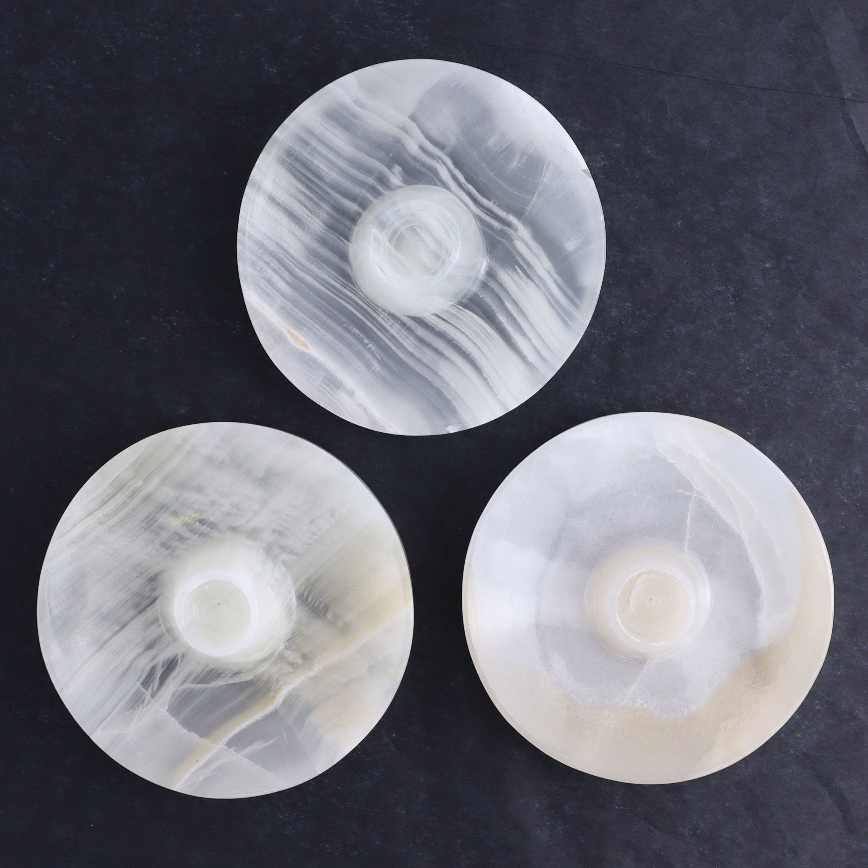 Mi Esperanza Minerals - Wholesale Incense Holder - One White Onyx Palo Santo and Incense Holder6