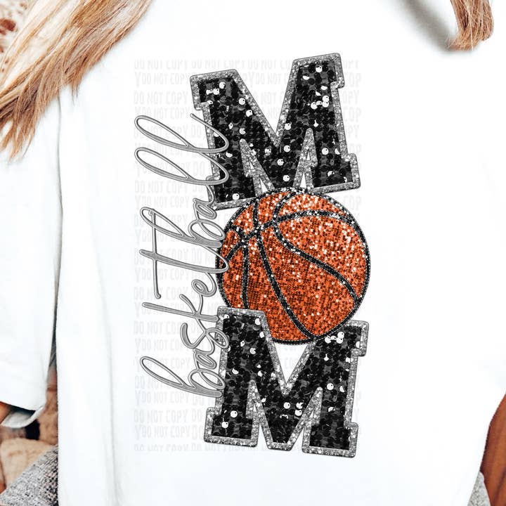 Basketball Mom DTF Transfer | Trendy Sports DTF Transfer | Ready to Press | High Quality DTF Transfers | Fast Shipping for wholesale by Red Dirt Transfers