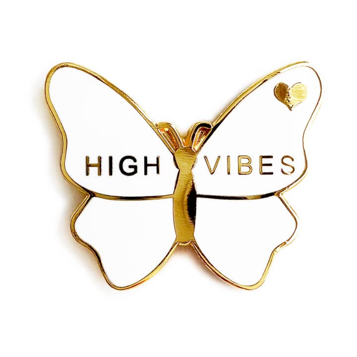 Butterfly Enamel Pin for wholesale by akrDesignStudio