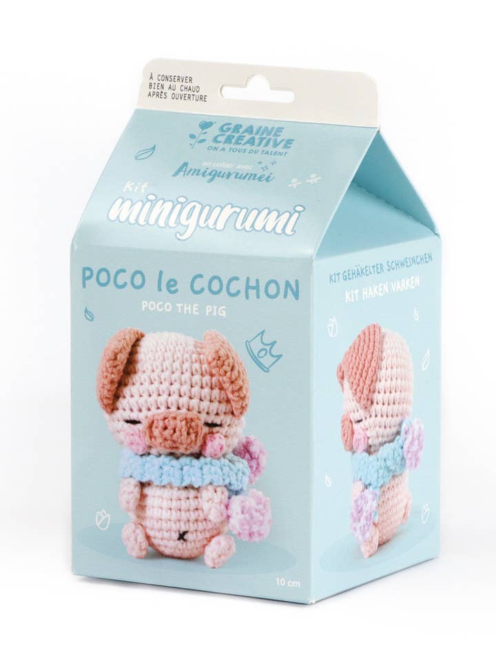 KIT MINIGURUMI COCHON pour la vente par Graine Créative
