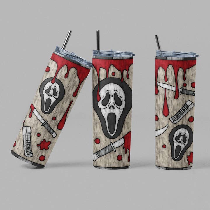 Gobelet inspiré du film d'horreur d'Halloween Scream Mask pour la vente par The Geek Boutique