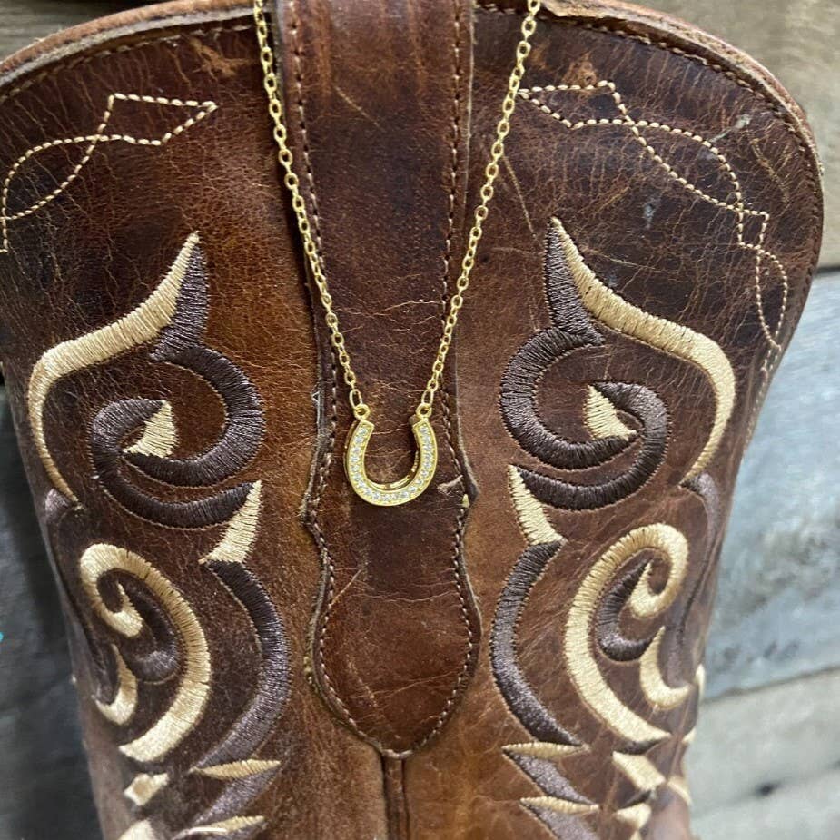 Texas Western Cowhide Bags and More - Wholesale Halskettinghanger - Gouden of zilveren hoefijzerketting met kunstdiamanten1