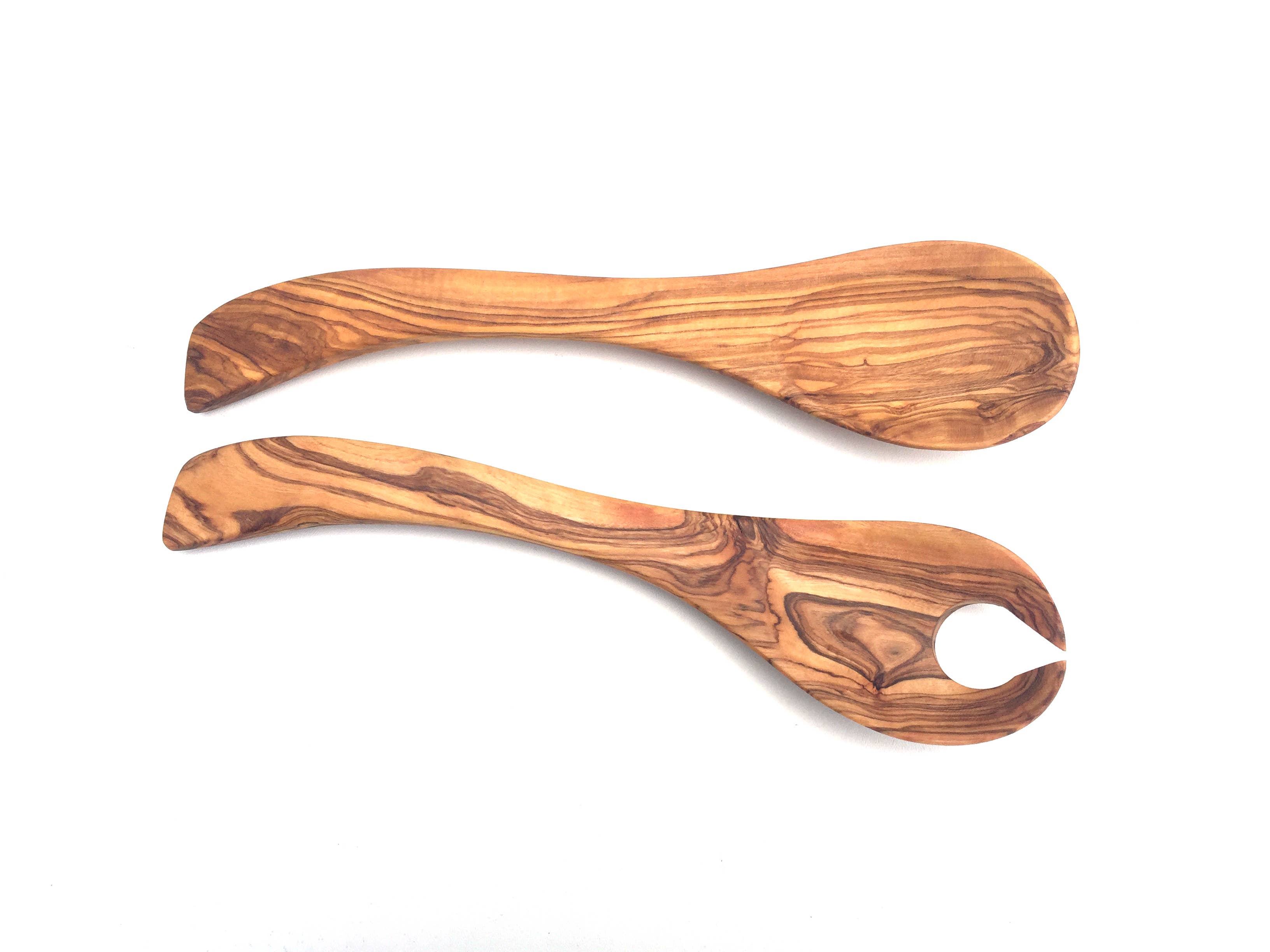 medina mood - Wholesale Serving Utensil - Set of 2 Tokio salad servers, 25 cm, made of olive wood2