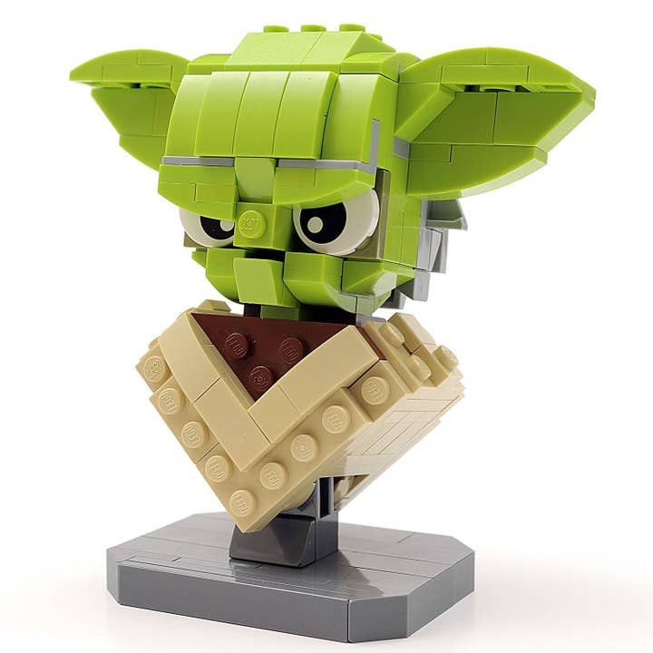 Busto personalizado de Yoda de Star Wars feito com peças LEGO®. por atacado de B3 Customs