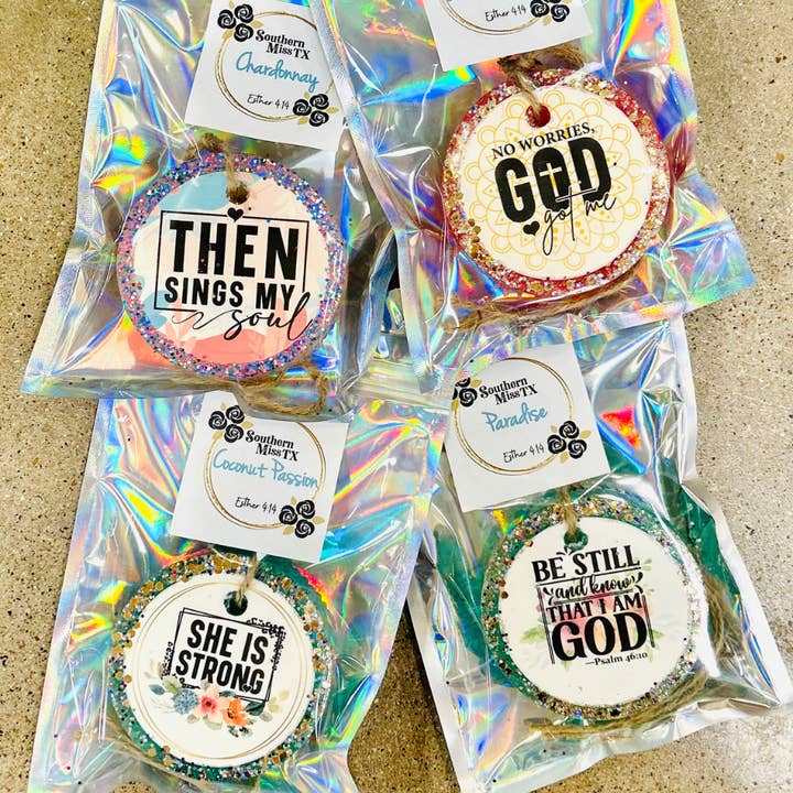 Southern Miss Tx - Wholesale Car Freshener - Women's - Wholesale - Then Sings My Soul Christian Collection Car Freshies