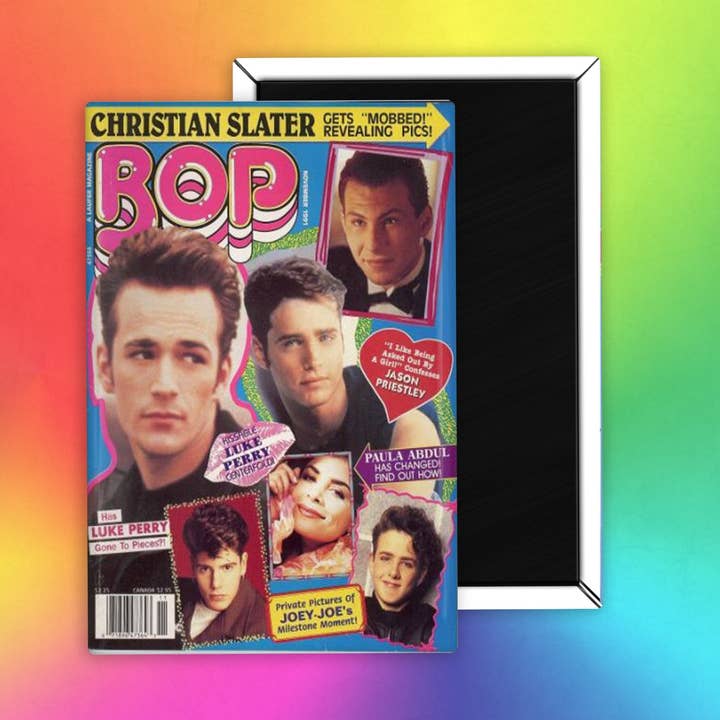 Calamita da frigorifero Bop BB 90210 per adolescenti Christian Slater Jordan Knight 90210 per la vendita all'ingrosso da parte di The Foxy Hipster