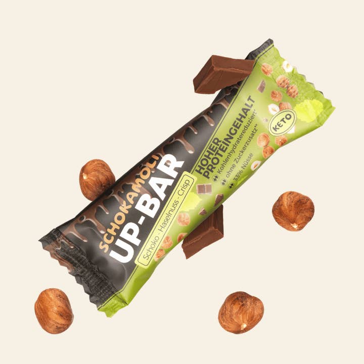 UP-BAR Choklad Hasselnöt för wholesale av Schokamoli