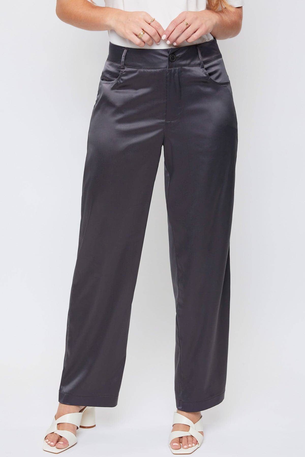 YMI - Wholesale Pants - Women's - Satin Comfort Stretch Office Pants-WP13723016