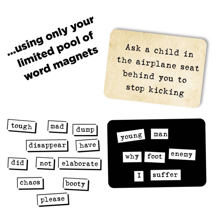 Very Special Games - Wholesale Card Game - *Ransom Notes: The Ridiculous Word Magnet Game