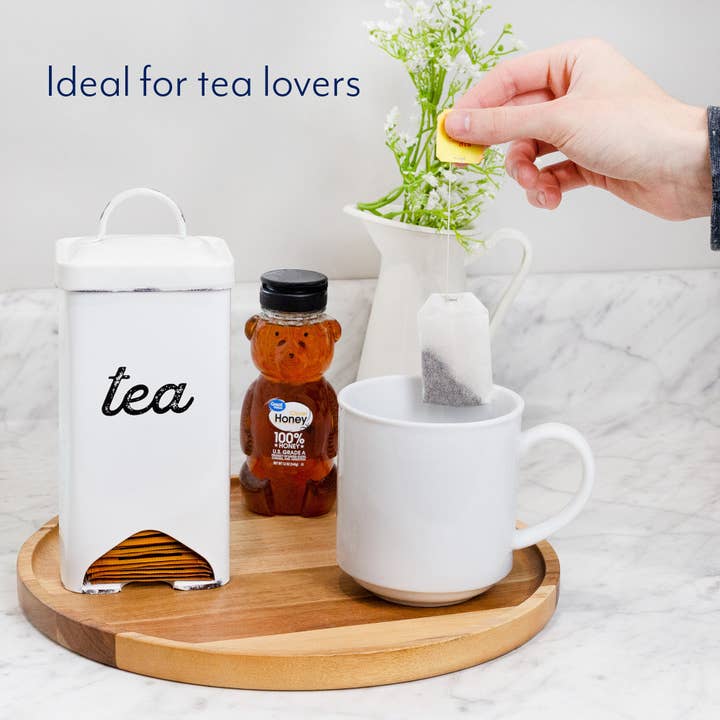 Kurated Korner – wholesale Förvaring/Arrangör för kök – Auldhome Design Enamelware Tepåsehållare
